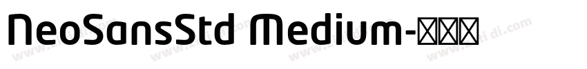 NeoSansStd Medium字体转换